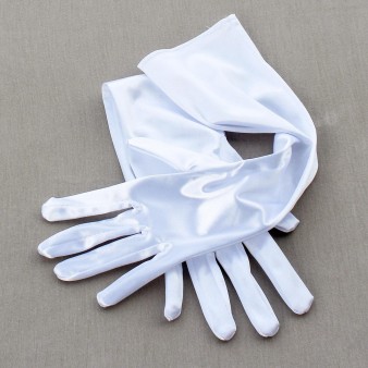 Νυφικά γάντια λευκά σατέν